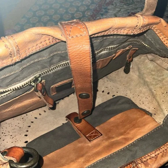 Campomaggi Brown Leather Tote with Vintage excellent condition - Picture 10 of 12